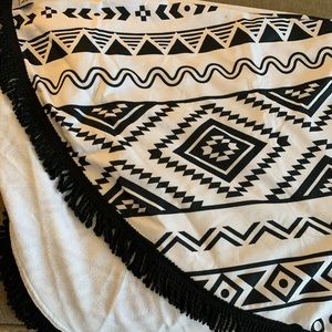 Round beach blanket or towel